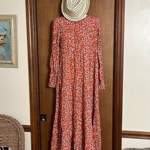 Zara maxi dress size medium nwt